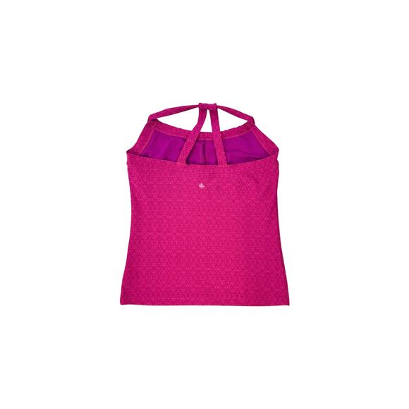 Prana Pink Halter Activewear Tank Top - Size Medium - Picture 3 of 6